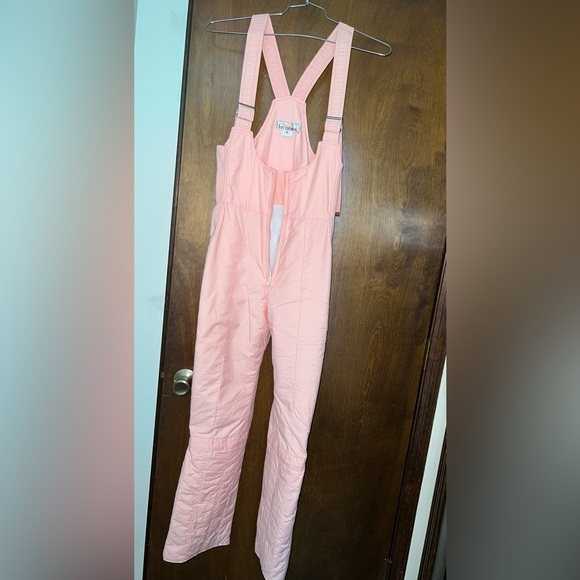 Women’s Pink Snowsuit/Quilted Overalls, Ski Pants- Size S/M - Picture 1 of 6